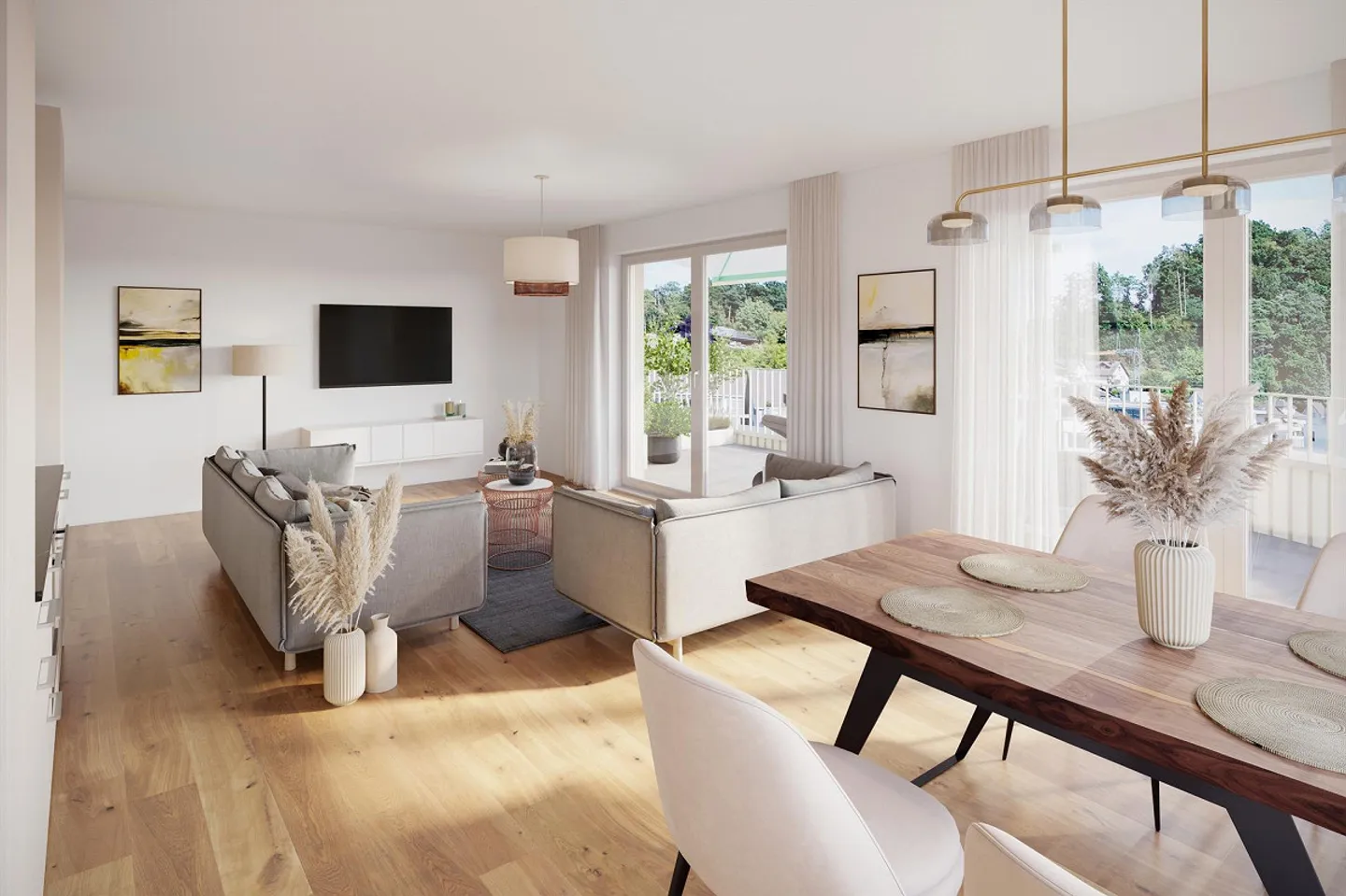 Charmante appartement neuf de 3.5 pièces - Photo 3 sur 5