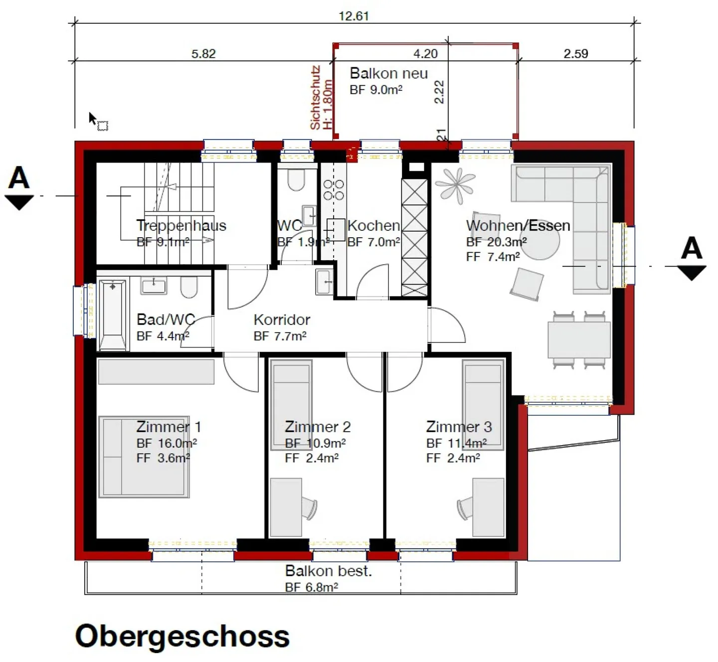 Einziehen und wohlfühlen - Kernsaniertes MFH mit Seesicht - Foto 6 von 9