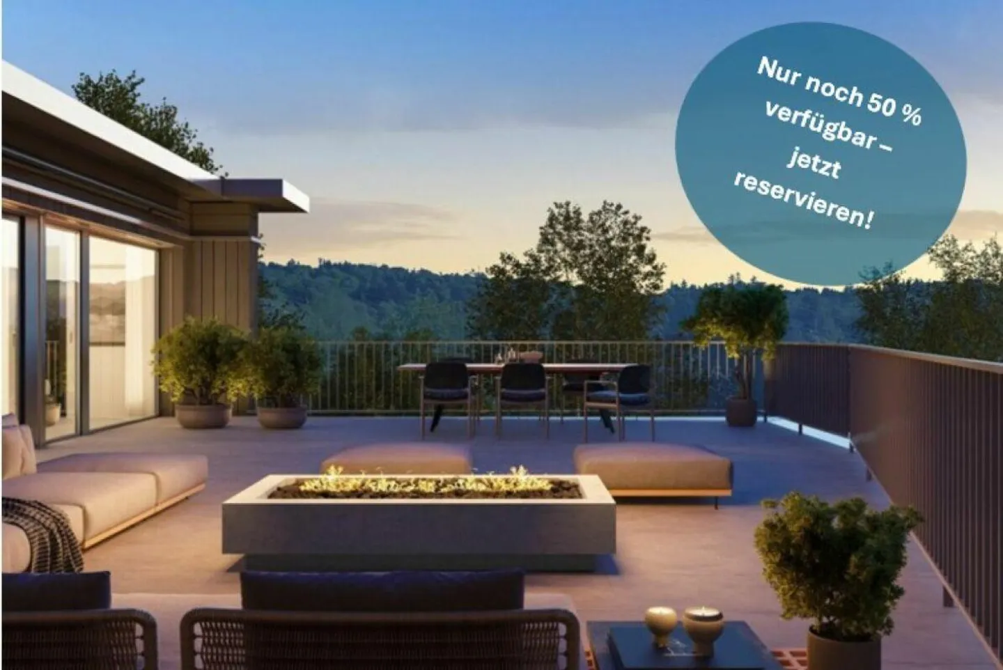 Hofgarten Safenwil - Attikawohnung mit 120m² Terrassenfläche - Foto 1 von 8