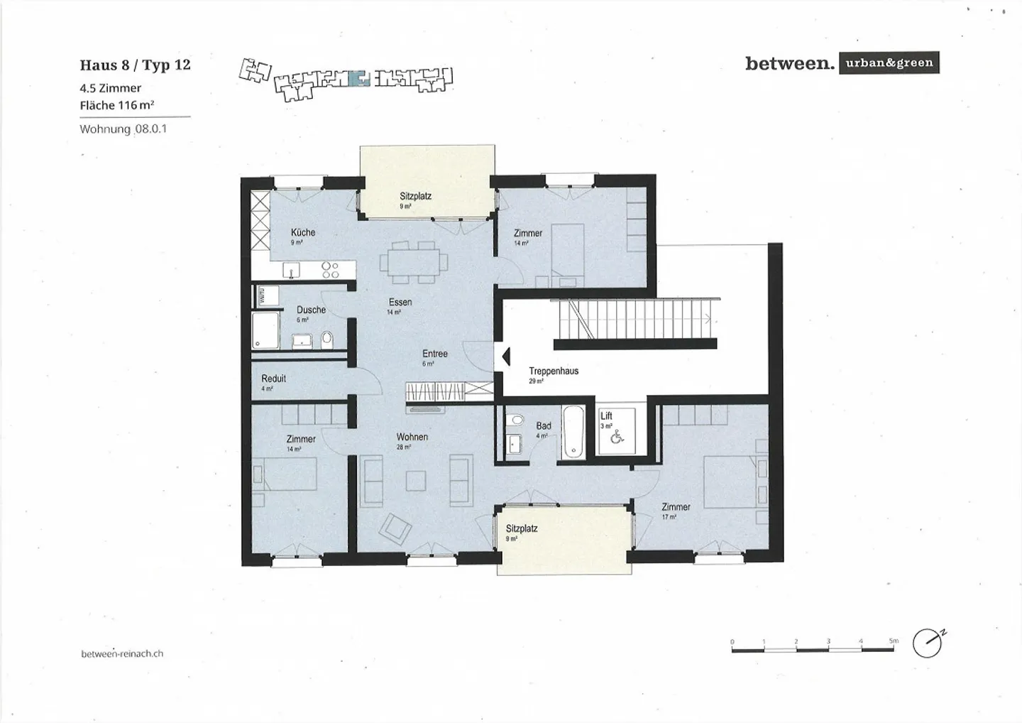 Appartamento moderno di 4,5 locali con standard Minergie a Reinach - Foto 14 di 14