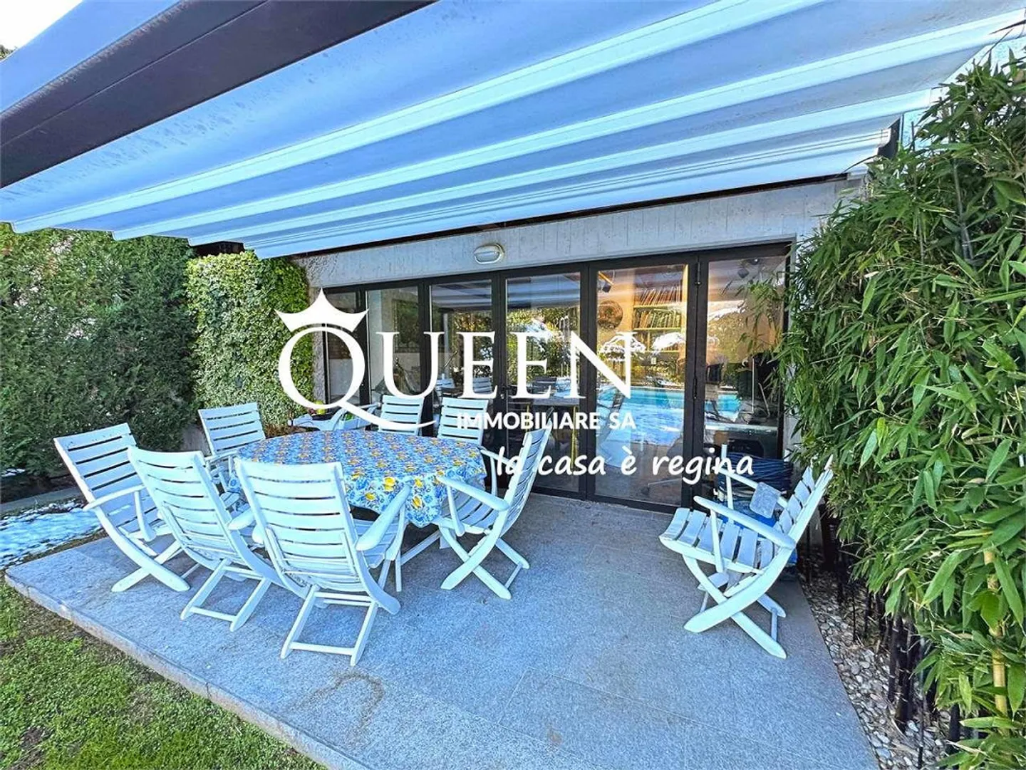 Bella villa di 4,5 stanze con giardino e piscina a Gentilino - Foto 12 di 13