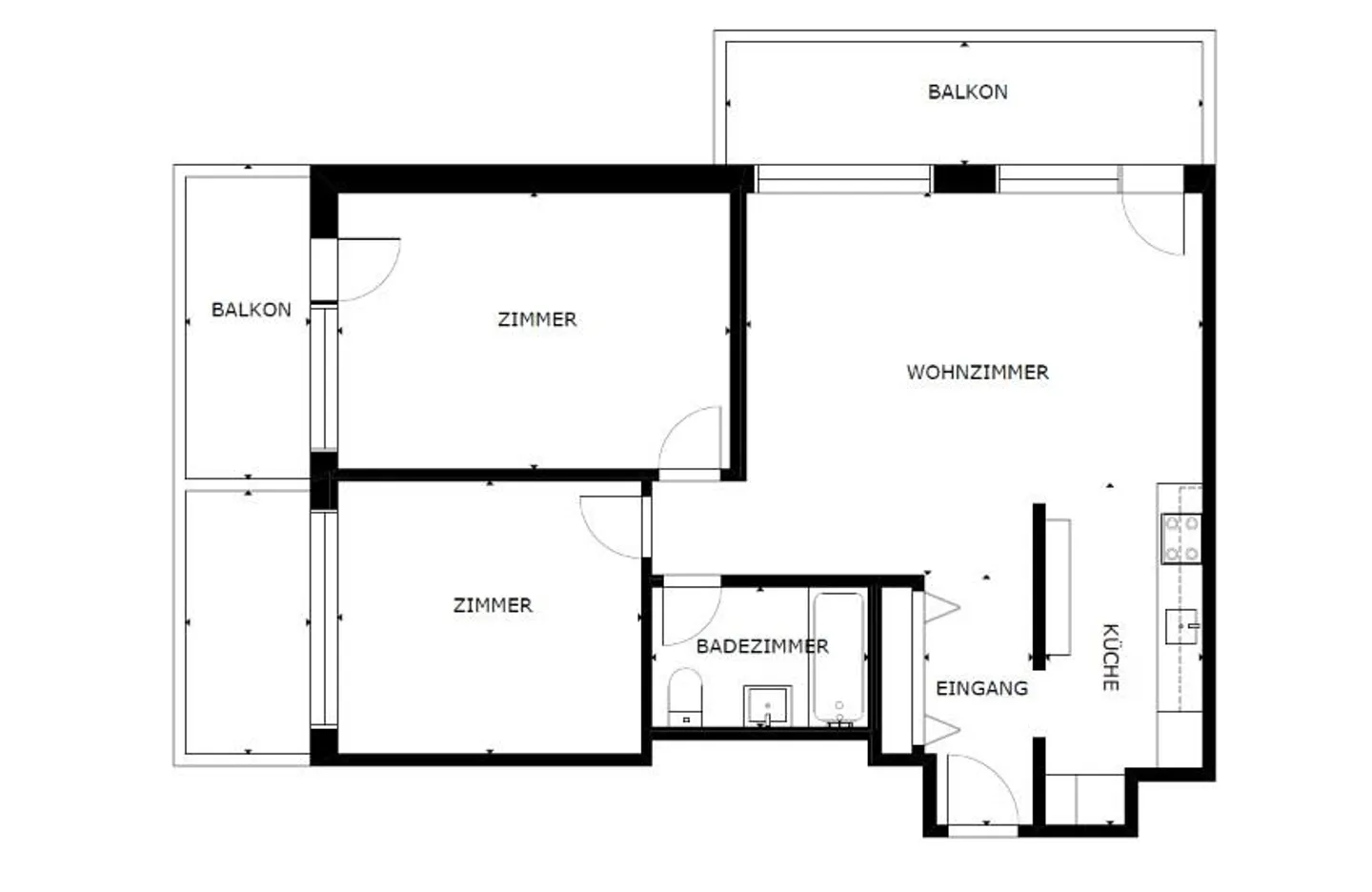 Renoviertes Apartment mit Balkonen - Foto 30 von 30
