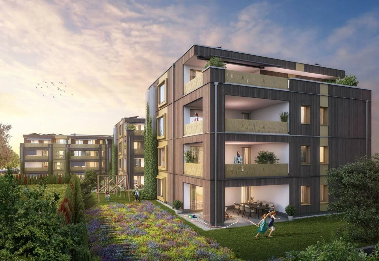 New construction project "Fliedergarten" - modern living with style and sustainability - high-quality upper floor apartment - Photo 2 of 12