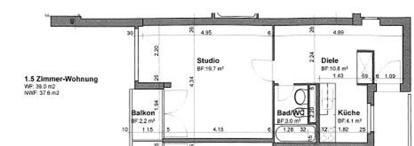 Vivre à la gare de Kloten avec vue sur la verdure - Photo 6 sur 6