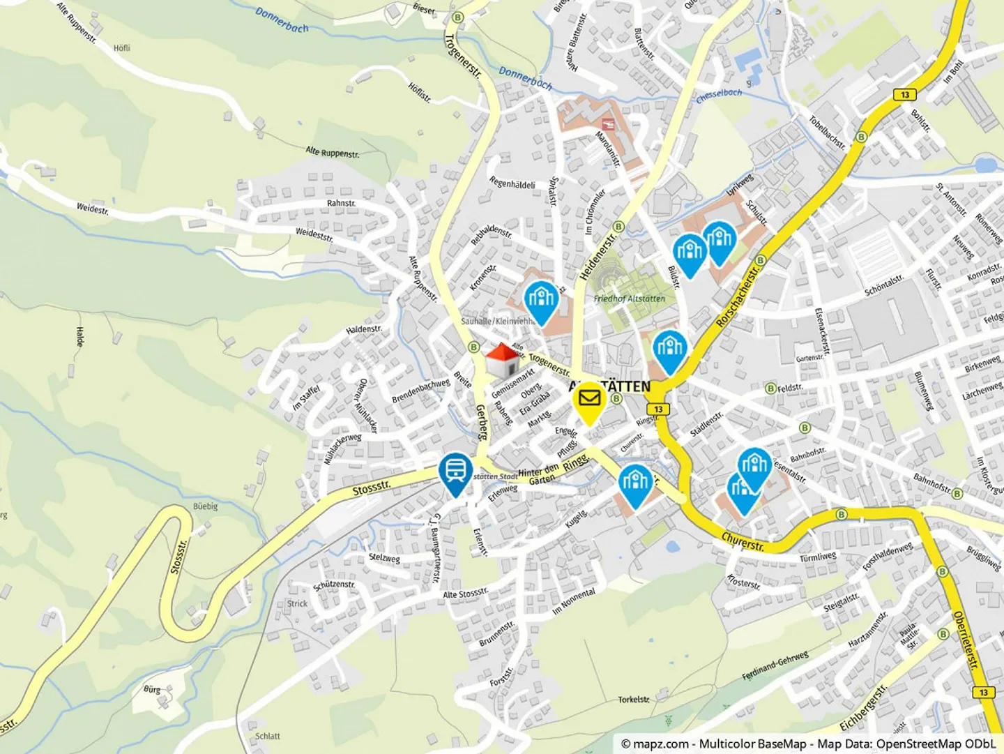 Affascinante edificio residenziale e commerciale nel cuore di Altstätten in vendita - Foto 13 di 13