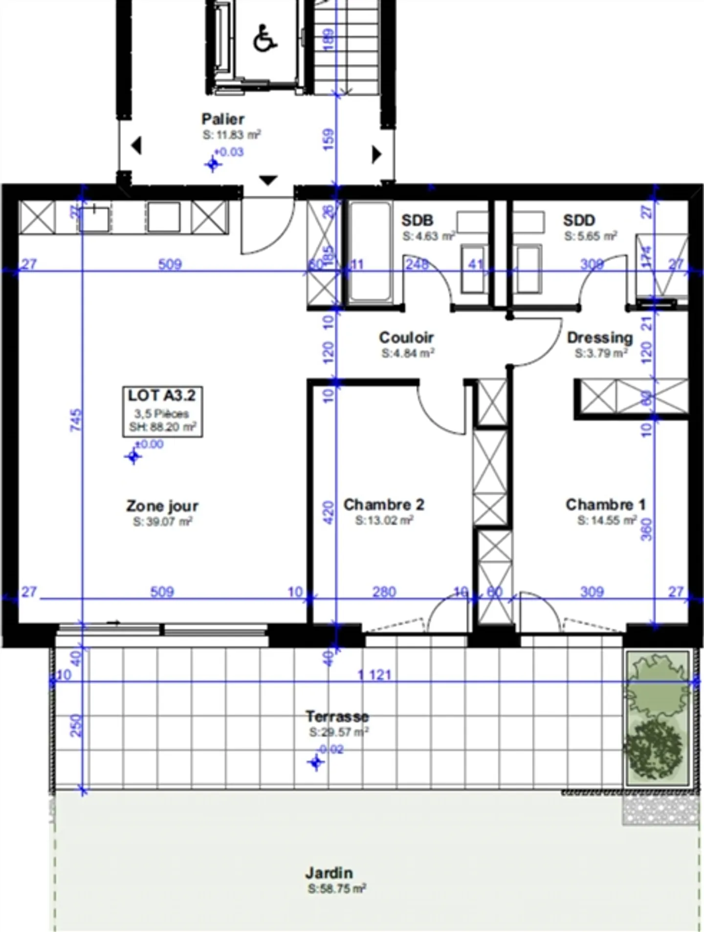 Appartement neuf élégant 3.5 pièces avec terrasse et jardin privé - Photo 2 sur 4