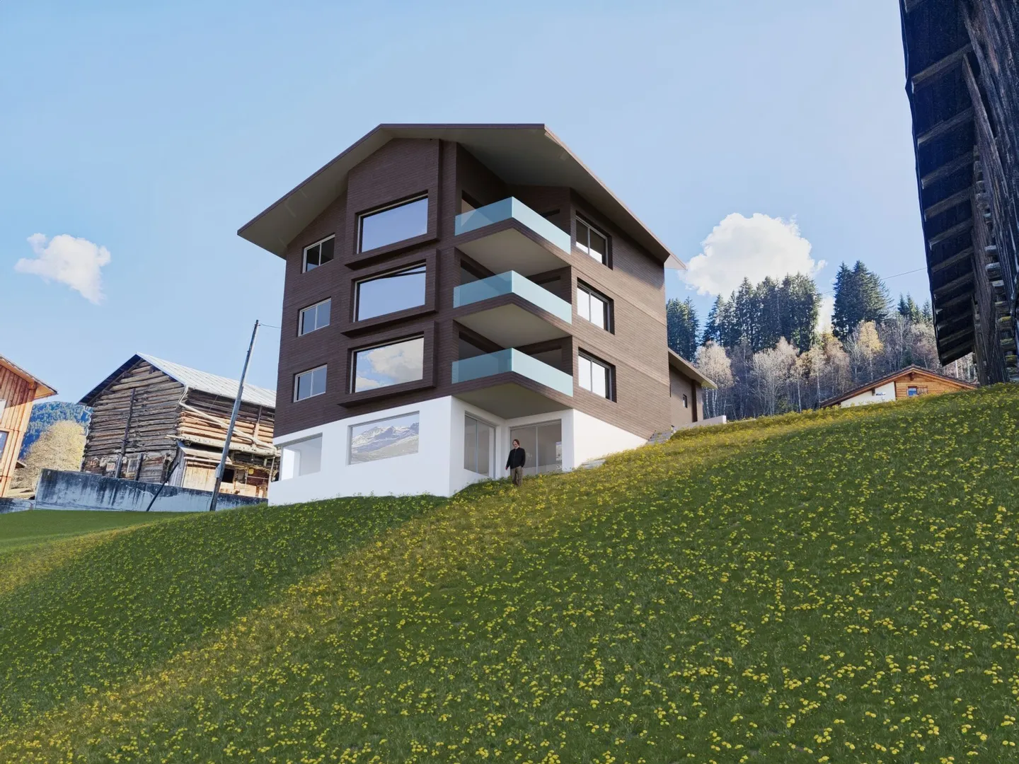 Nuovo edificio "Chasa Pilavarda" - Appartamento di 3,5 stanze al piano terra - Foto 1 di 12