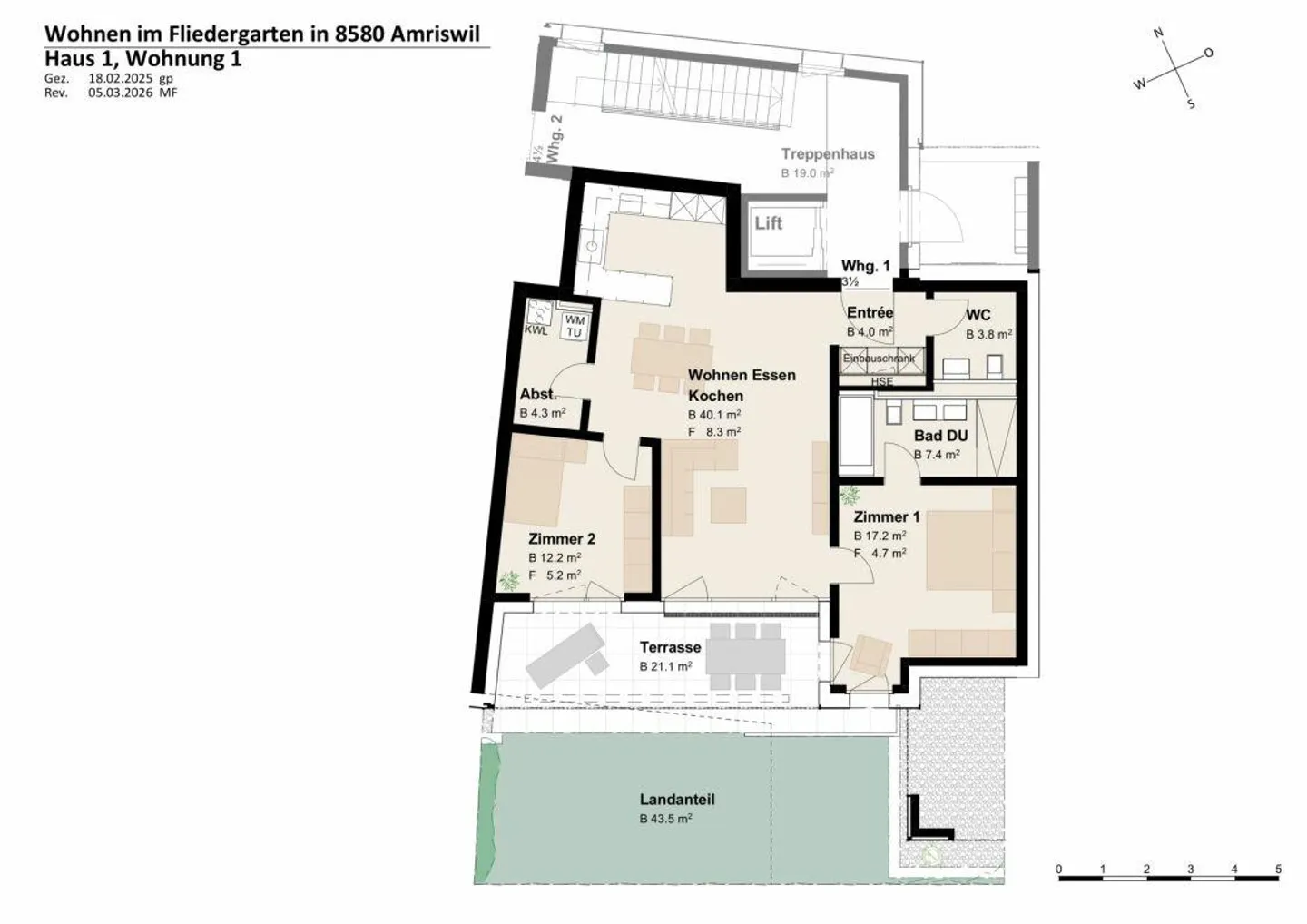 Nouveau projet de construction «Fliedergarten» - vivre moderne avec style et durabilité - appartement de qualité supérieure au dernier étage - Photo 5 sur 12