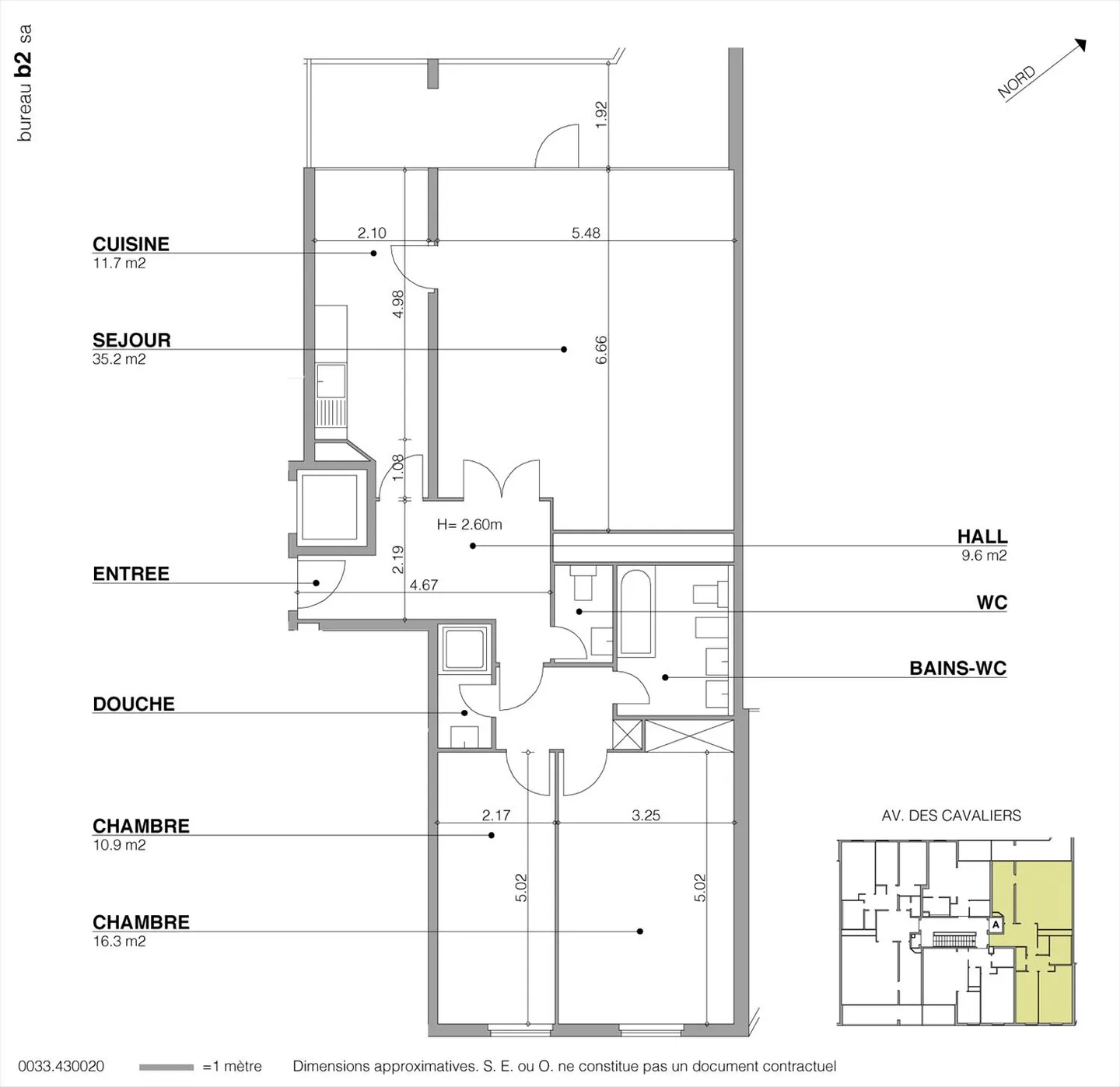 CHENE-BOUGERIES - avenue des Cavaliers 13 - 98m2 - Photo 6 of 6