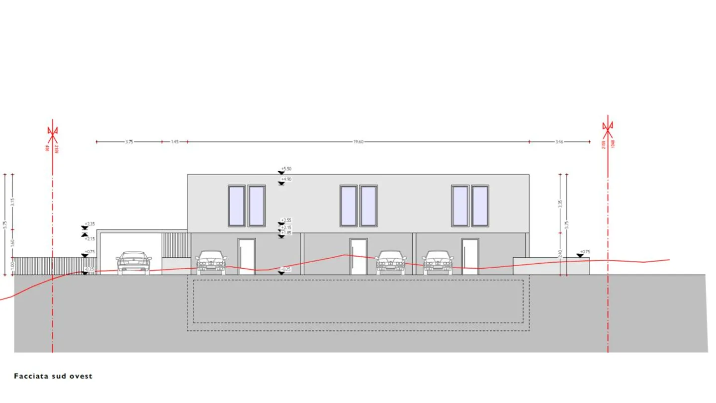 Building land with project for three residential units - Photo 1 of 5