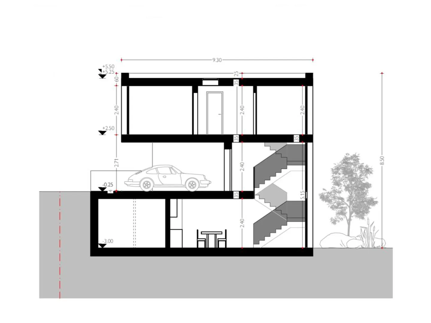 Building land with project for three residential units - Photo 5 of 5