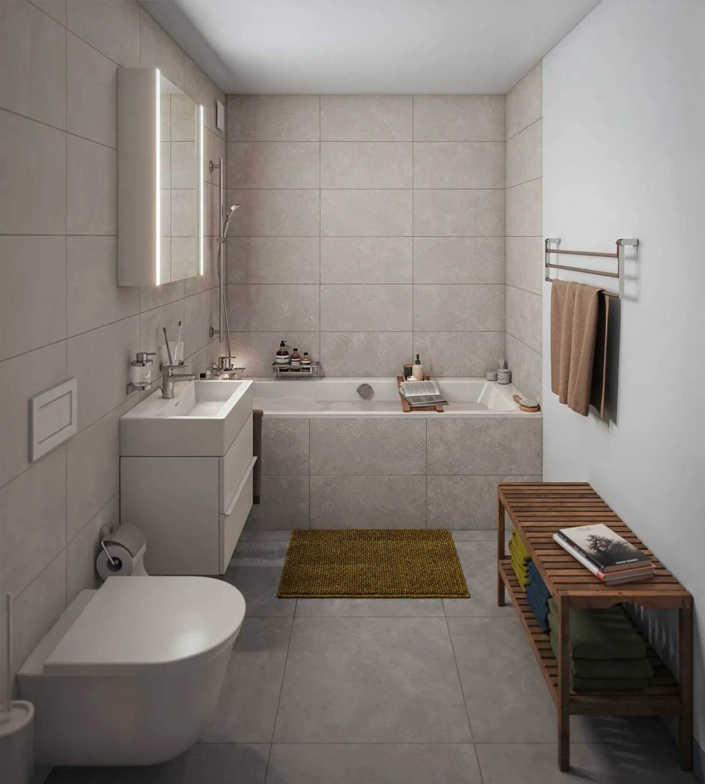 Modernes Apartment mit Balkon - Foto 6 von 7