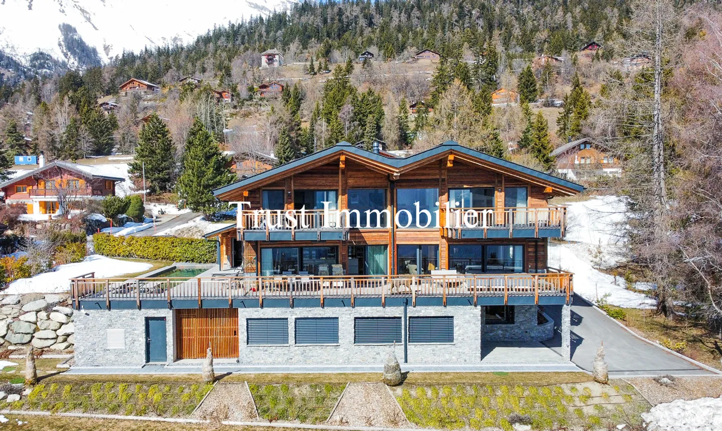 6014. Chalet eccezionale ad Arbaz - Forza ed eleganza di fronte alle montagne - Foto 34 di 38