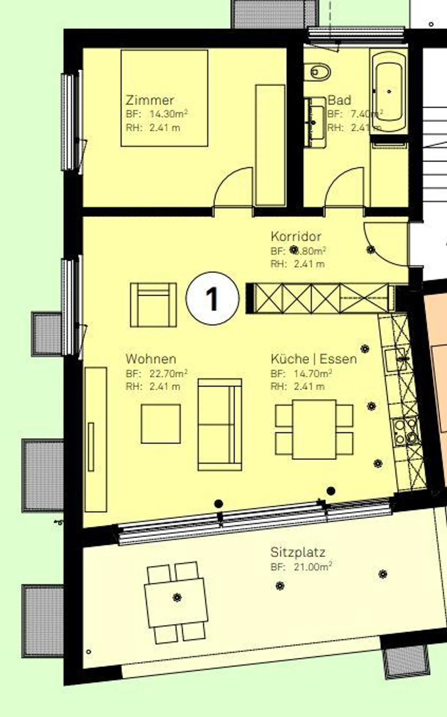 Charmante 2.5 Zimmer Wohnung - Foto 2 von 2