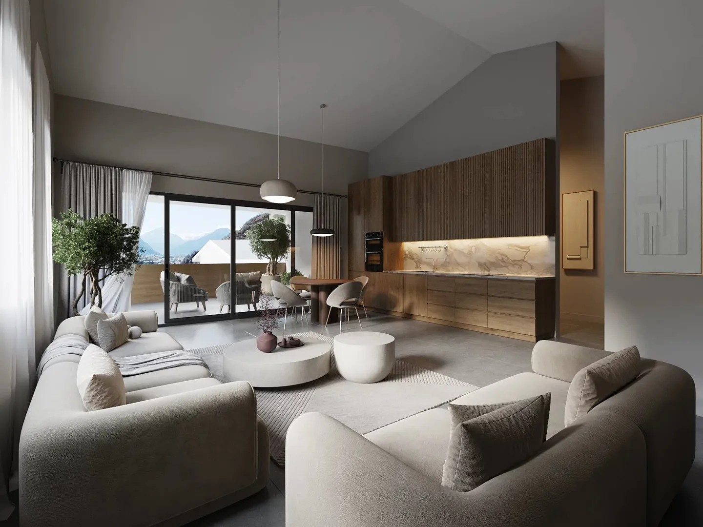 Penthouse of 4.5 rooms in Evionnaz - Photo 2 of 5