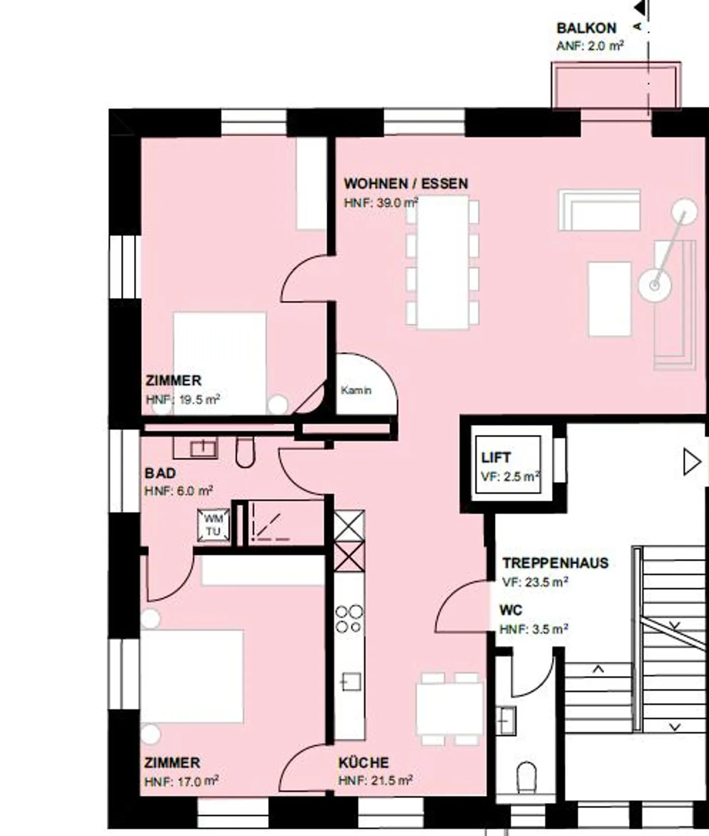 Charming 3.5-room apartment with balcony - Photo 8 of 8