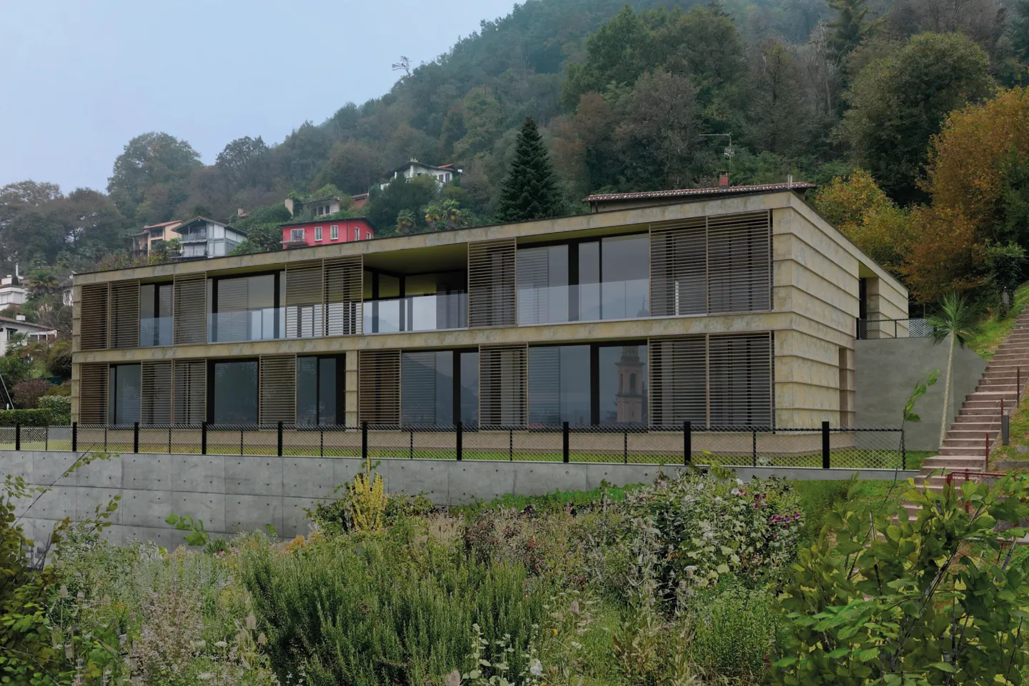 Lake-view plot with approved building project - Photo 2 of 4