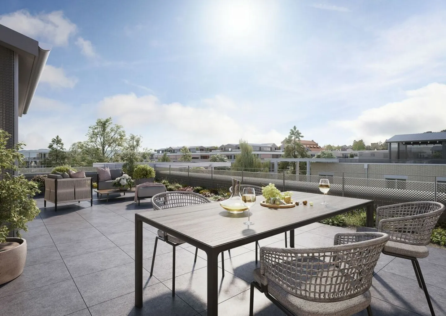 At the top. Completely free. Completely at home - exclusive 4.5-room penthouse apartment in Berg - Photo 1 of 14