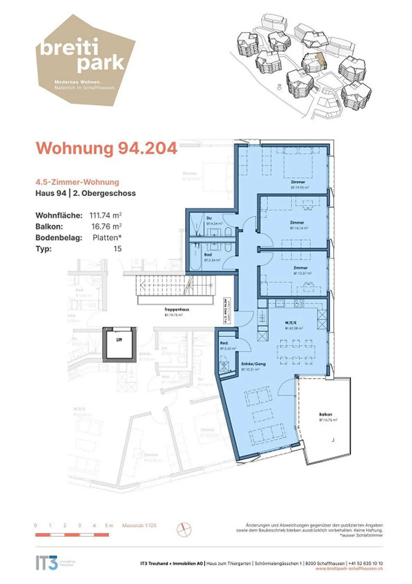Between City and Nature - Attractive 4.5-Room Apartment in Breitip... - Photo 12 of 12