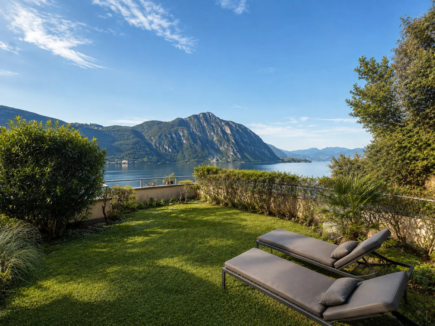 Appartamento con vista lago e giardino a Bissone - Foto 9 di 13