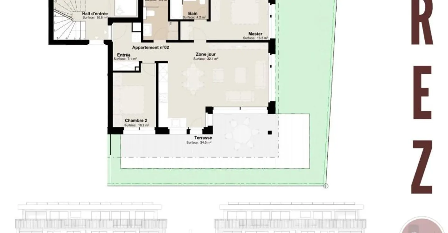 Appartement Neuf avec Grand Jardin - Photo 4 sur 4