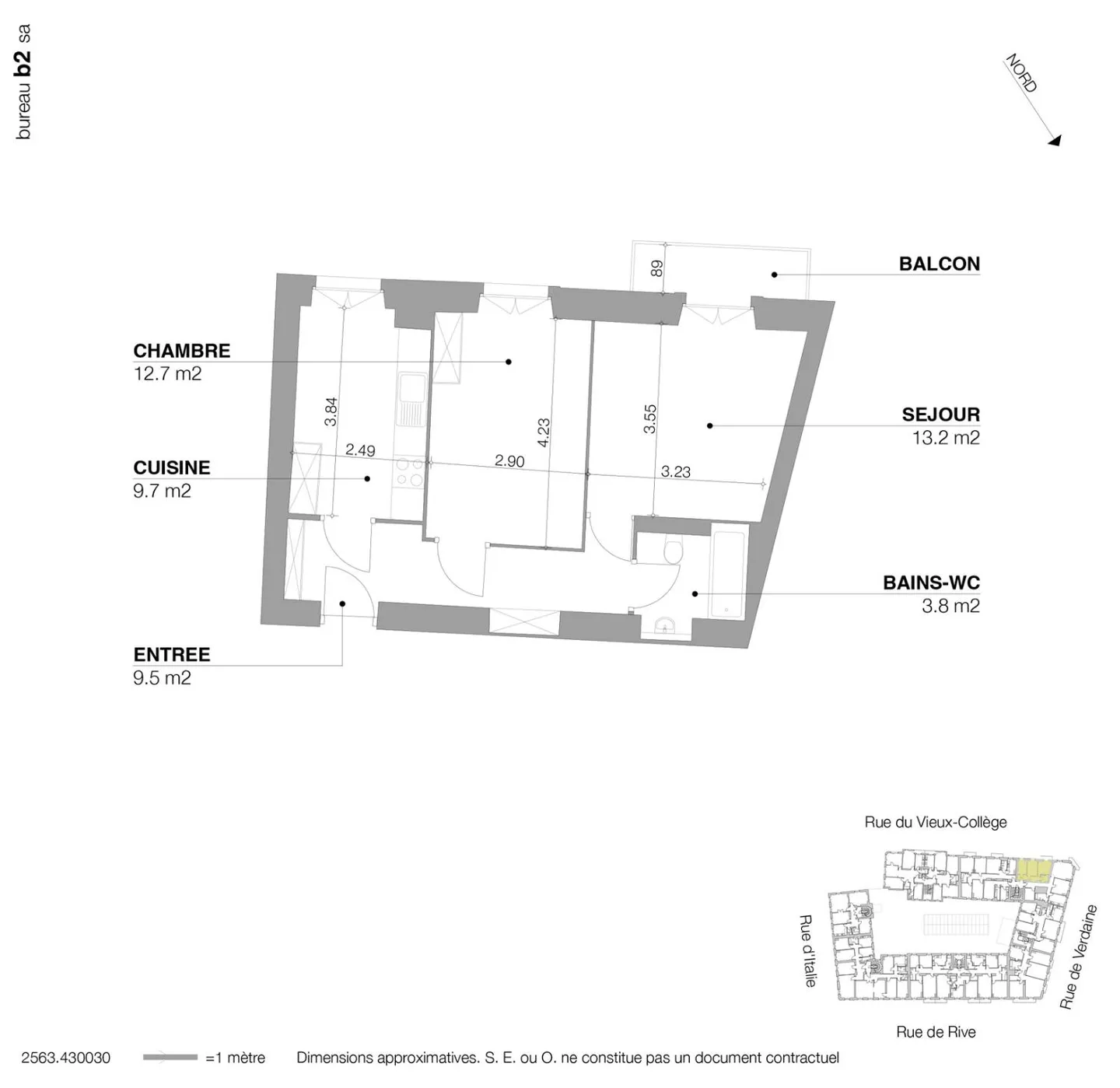 RIVE - Rue du Vieux-Collège 7 - 46 m2 - Photo 1 of 5
