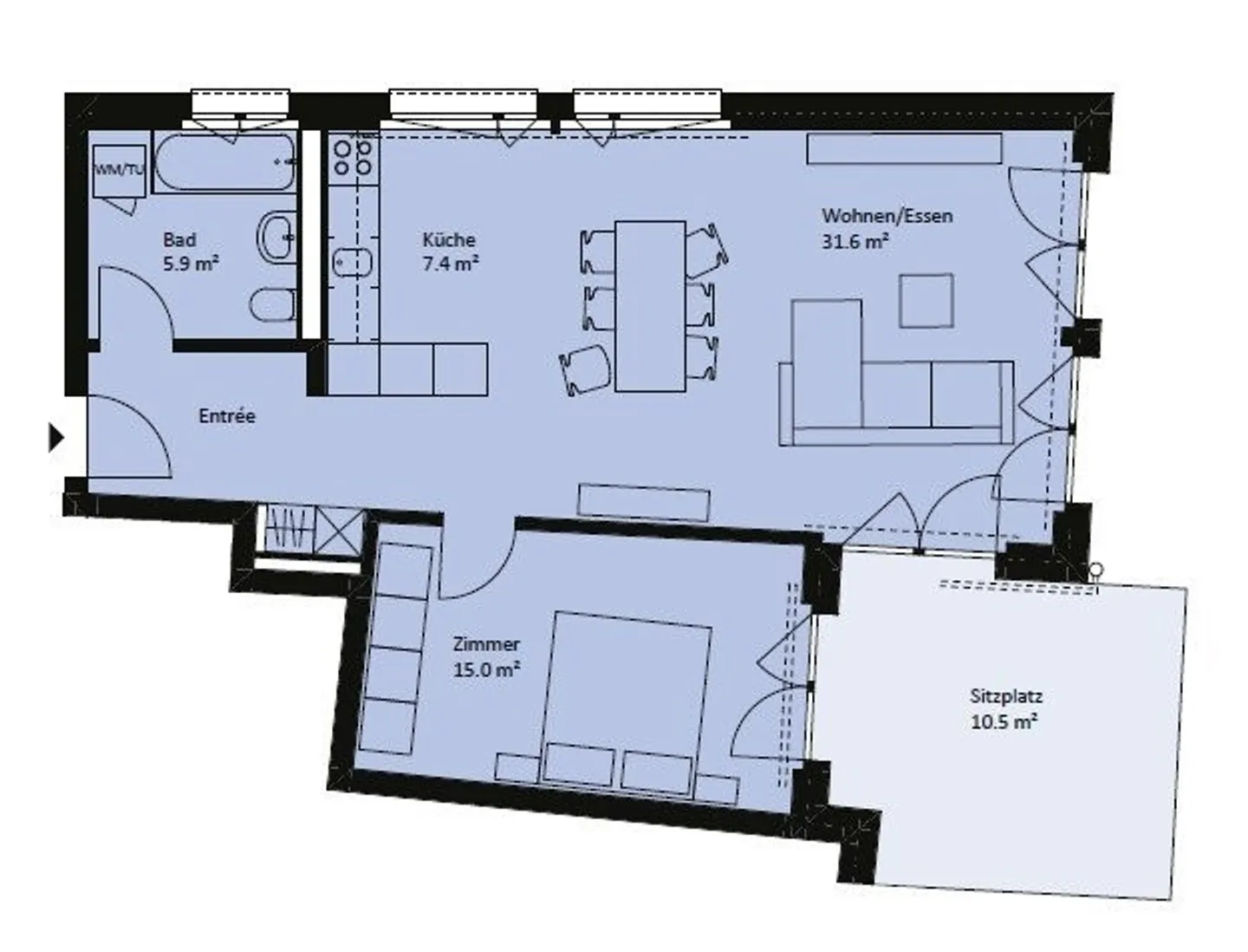 Wohnung mieten - Foto 5 von 6