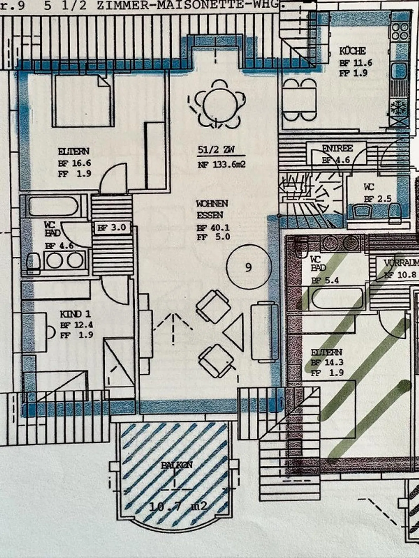 Well-maintained 5.5-room maisonette apartment with lake view - Photo 23 of 23