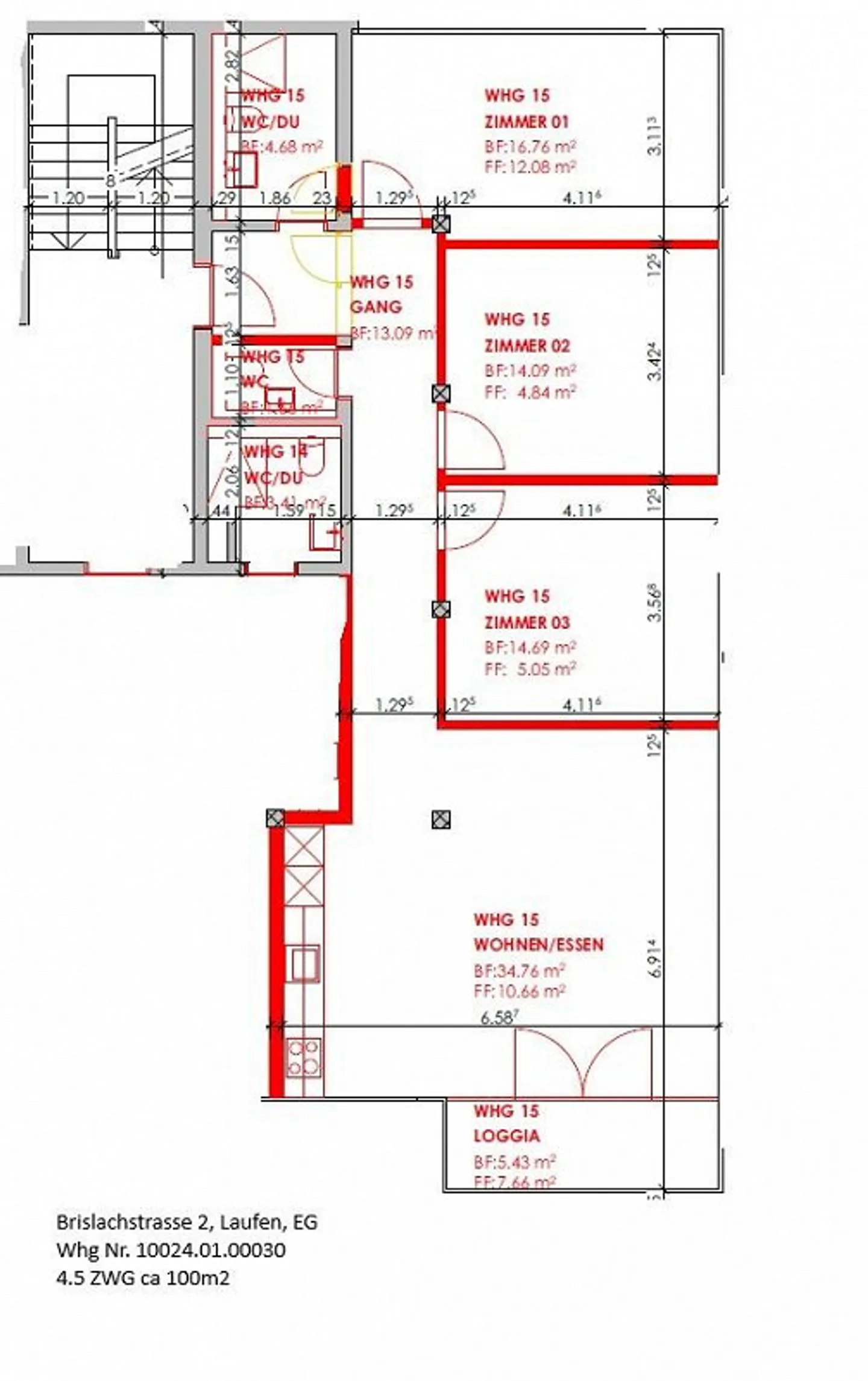 PREMIÈRE OCCUPATION - Appartement spacieux de 4,5 pièces avec loggia - Photo 8 sur 10