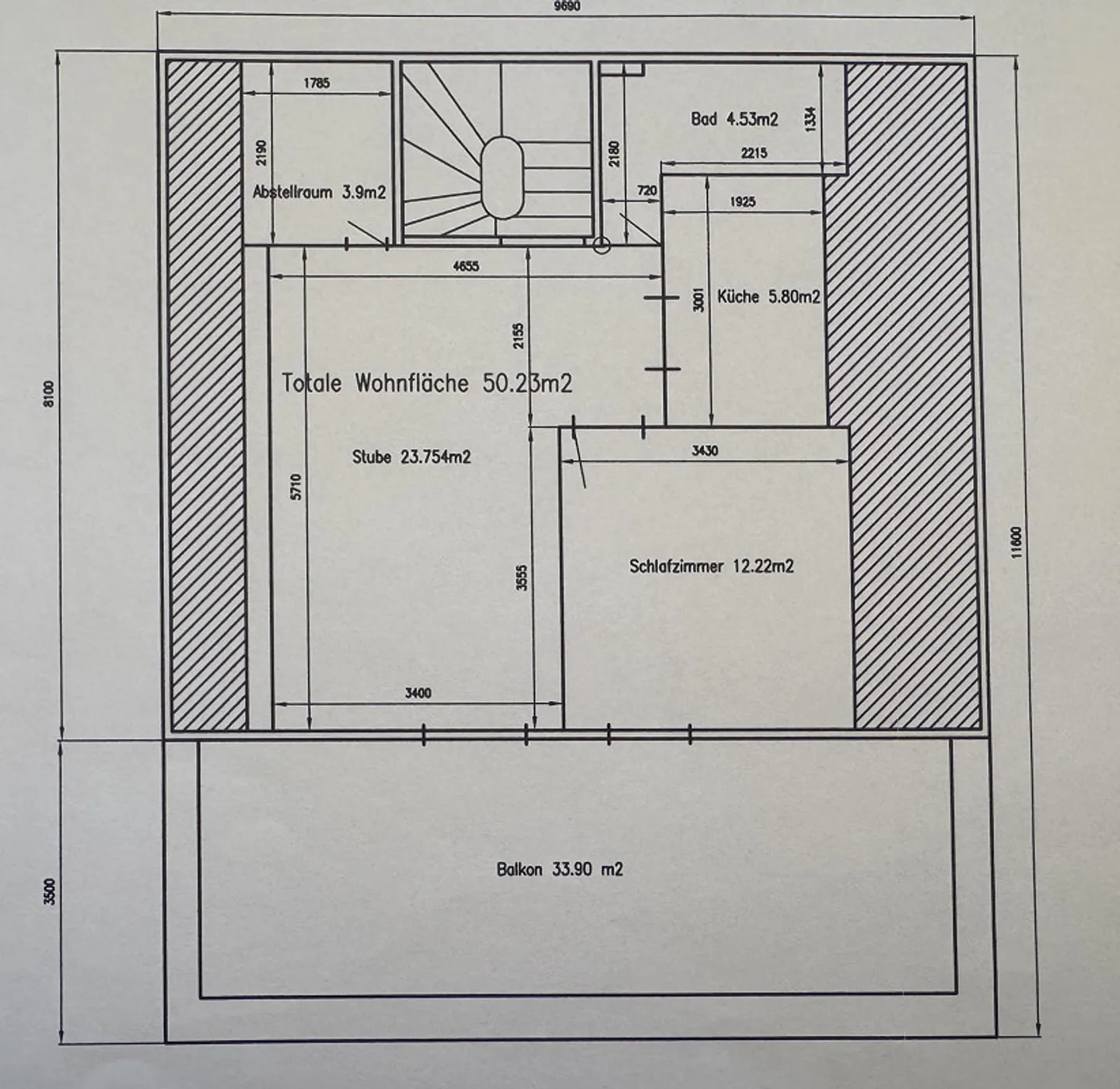 Helle 2.5 Zimmer Dachwohnung am Rhein mit grosser Terrasse - Foto 20 von 20