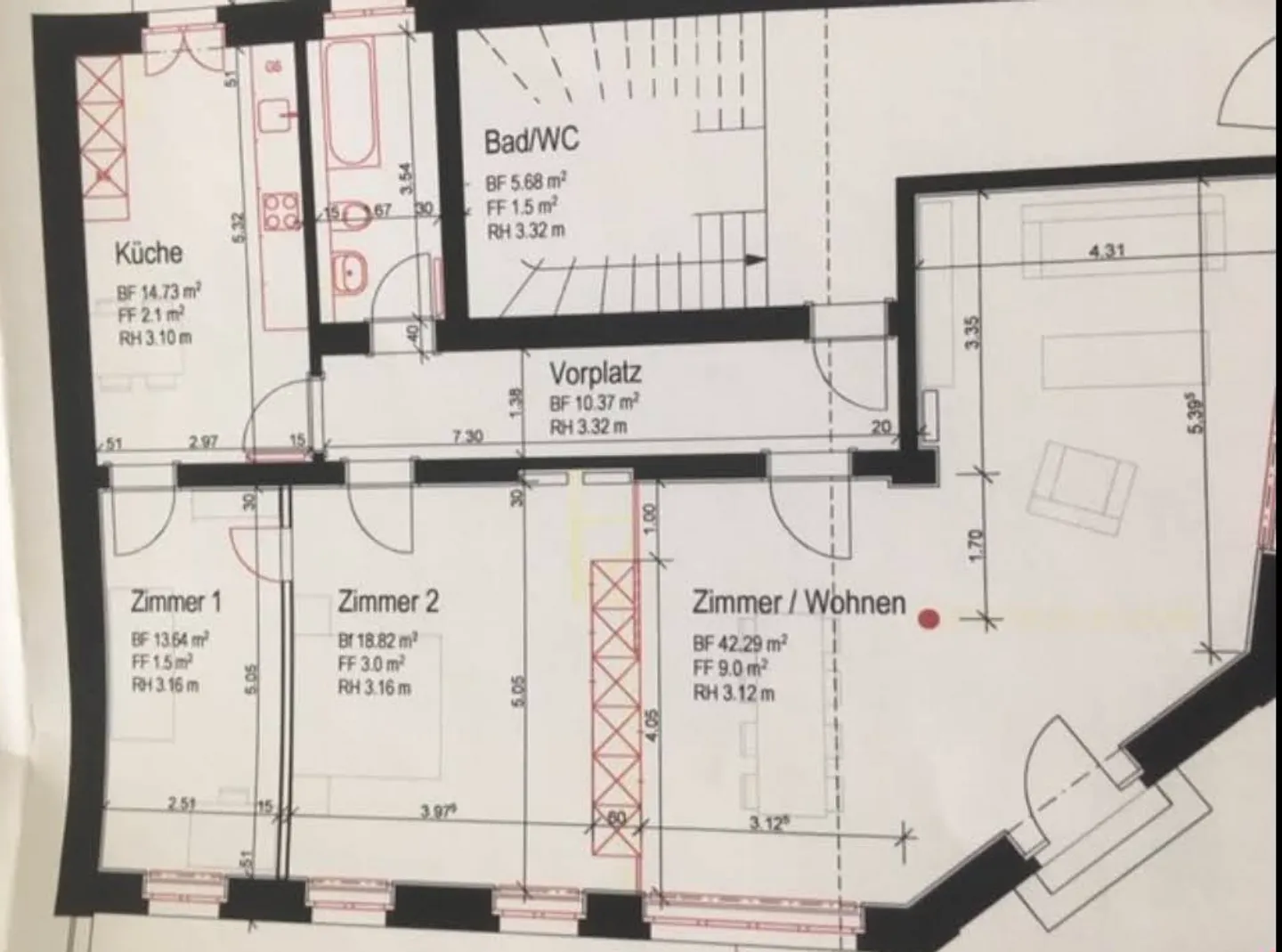Traumhafte Altbauwohnung zentrumsnah - Foto 10 von 10