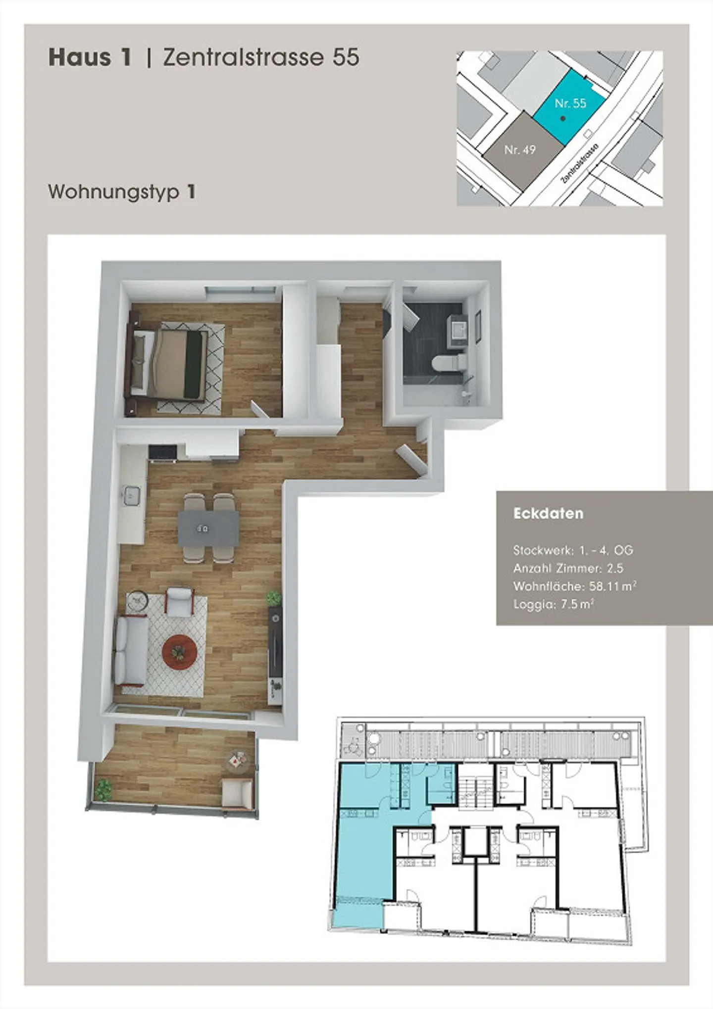 Moderne Wohnung in Neuhausen - Foto 9 von 9