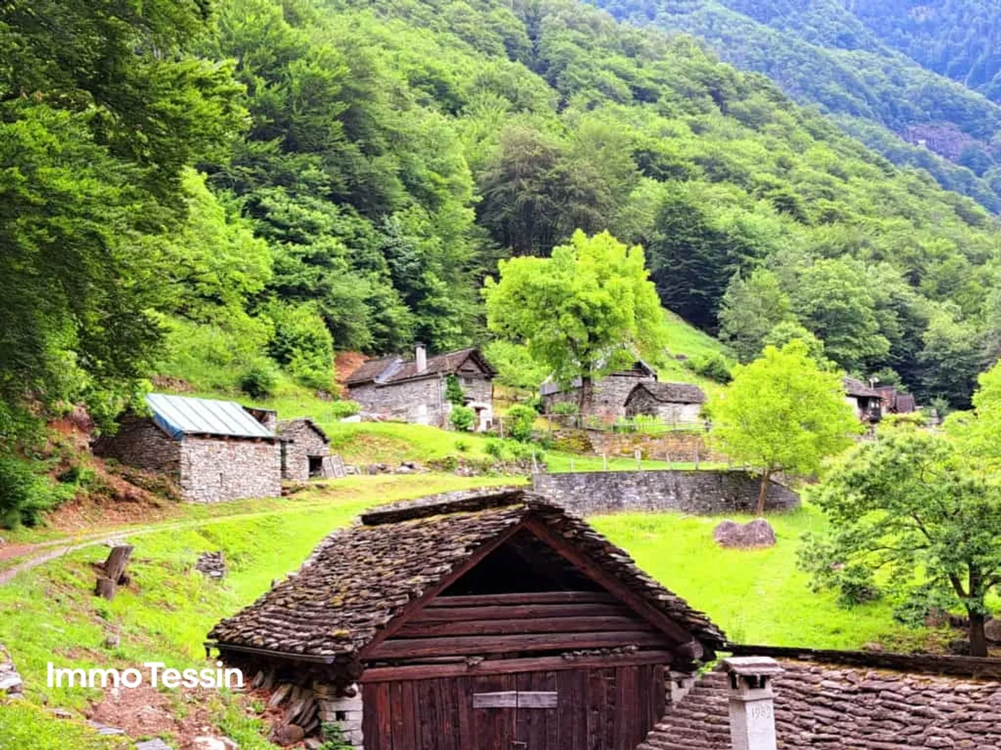 Votre rêve rustique à Maggiatal avec permis de construire - Photo 1 sur 13
