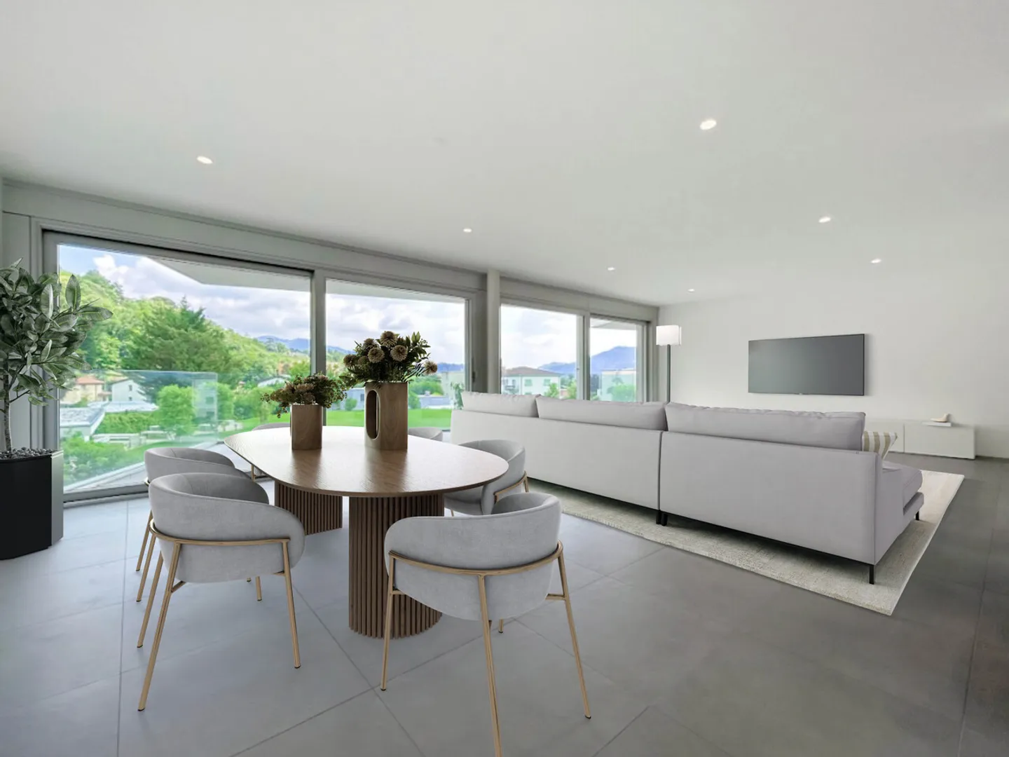 4.5 Zimmer mit Gemeinschaftspool in Morbio Inferiore - Foto 1 von 11