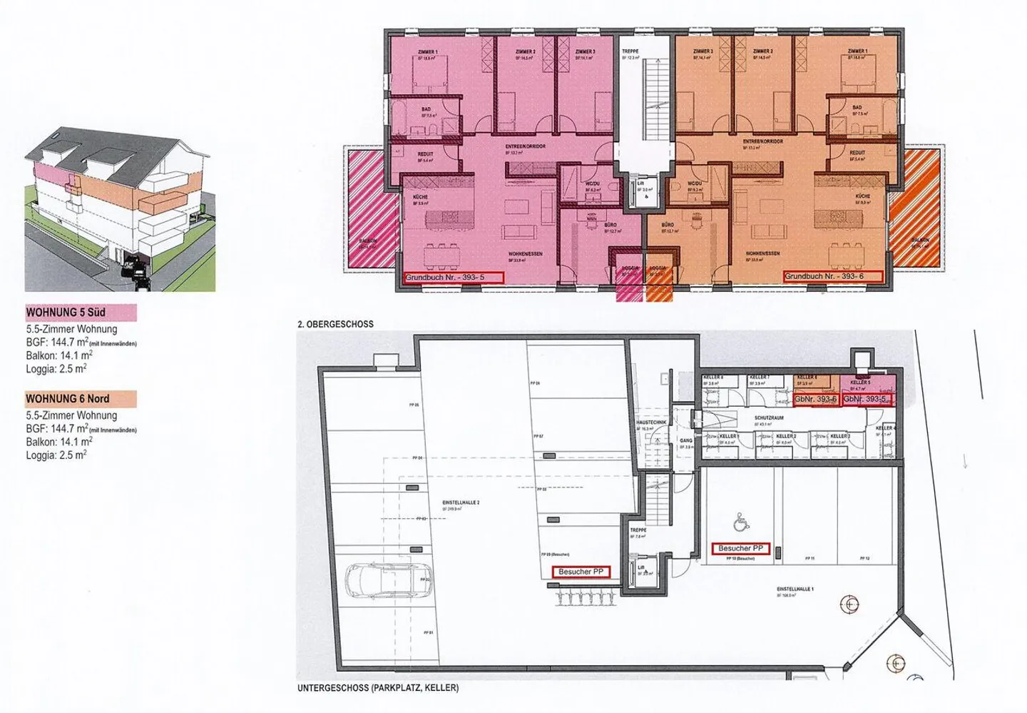 5.5-room condominium with terrace and loggia - Photo 10 of 11