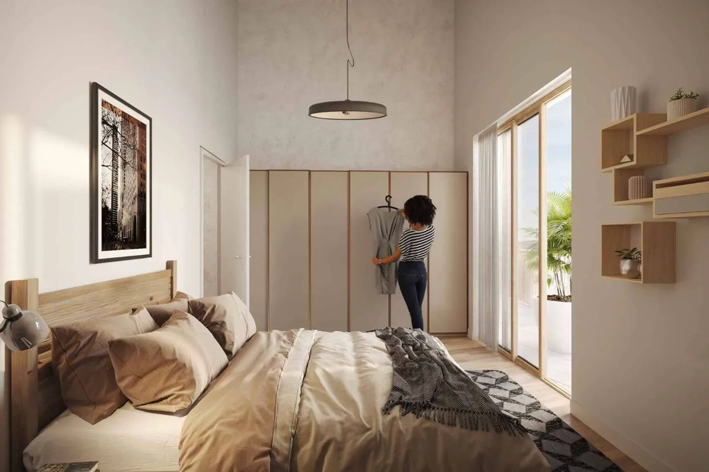 Appartamento nuovo di 3,5 locali all'ultimo piano con balcone e giardino privato - Foto 6 di 7