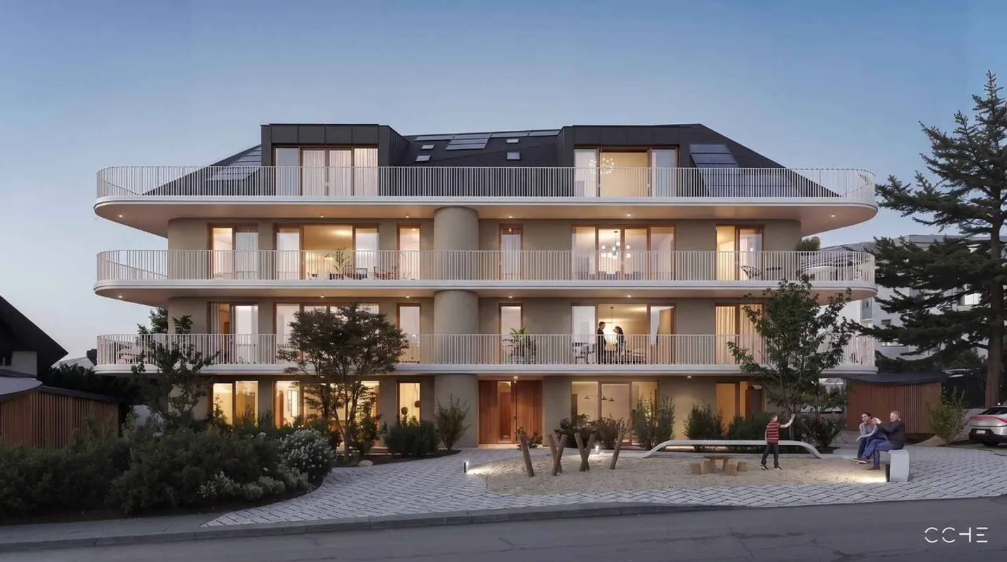 Appartamento nuovo di 3,5 locali all'ultimo piano con balcone e giardino privato - Foto 7 di 7