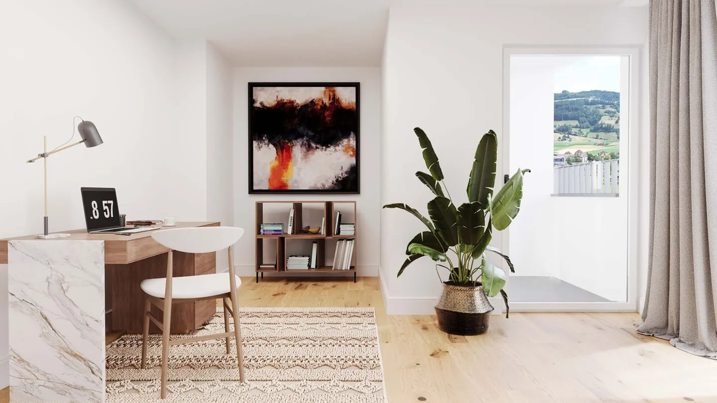 Condominium spacieux de 5,5 pièces avec terrasse (sud) et loggia - Photo 5 sur 11