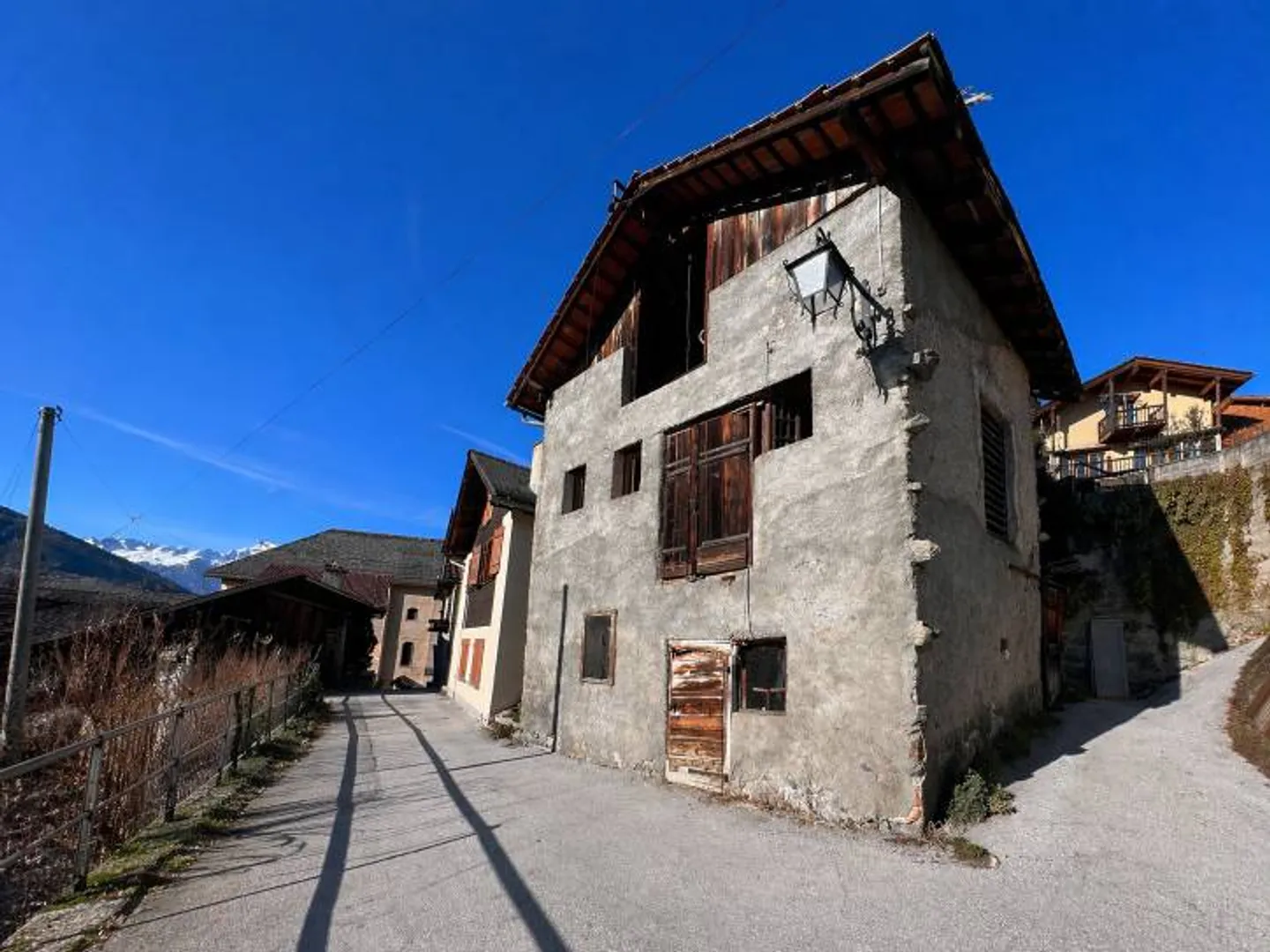 Fienile da ristrutturare nel cuore di Vissoie con progetto dell'architetto - Foto 3 di 3