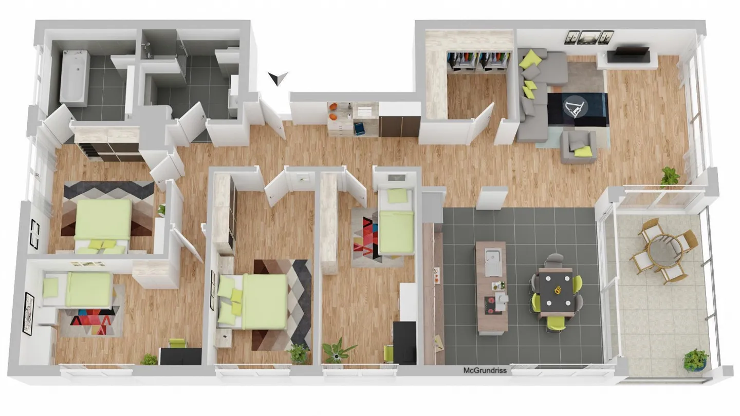 The dream apartment for a large family - Photo 14 of 14