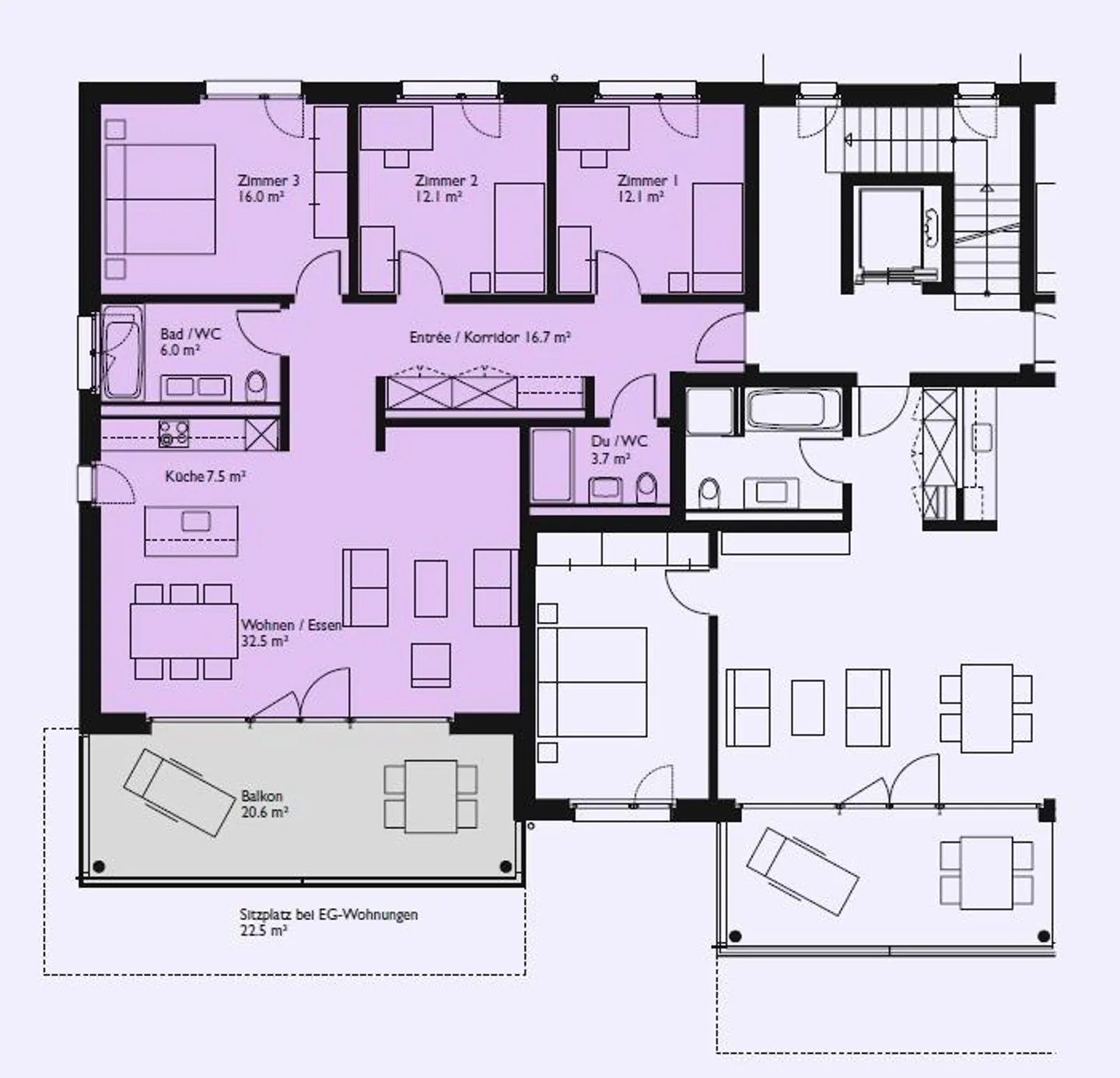 Appartement 4,5 pièces avec espace jardin - Photo 9 sur 9