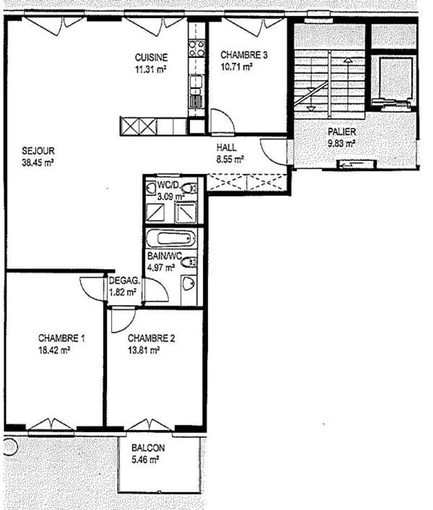 Bel appartement lumineux au coeur de Fribourg - Photo 7 sur 7