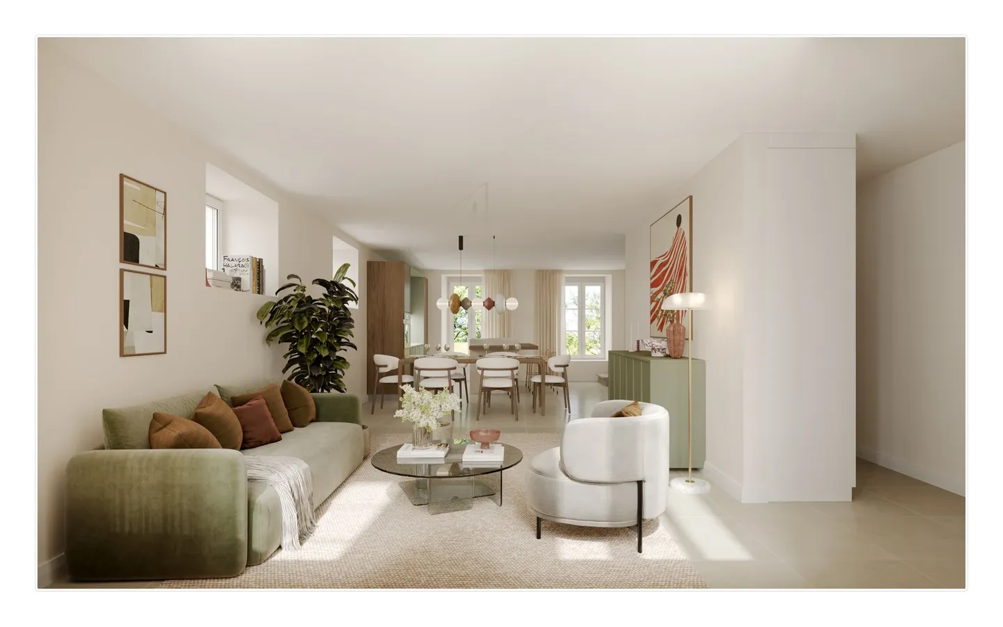 Charmantes Triplex mit Garten - Foto 4 von 7