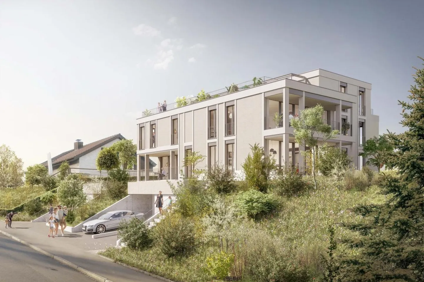 4.5 Attico Maisonette Nuovo Appartamento con Vista nel Quartiere EFH - Foto 1 di 7