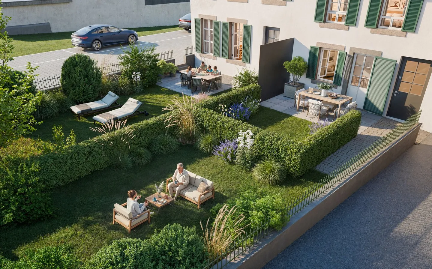 Charmantes Triplex mit Garten - Foto 6 von 7