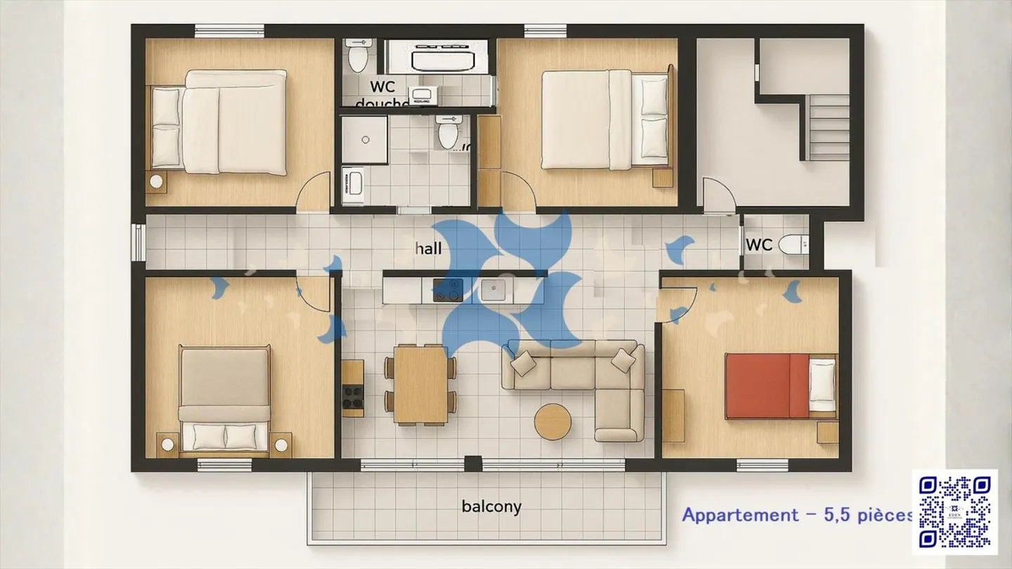 Appartamento 5.5 stanze - Foto 1 di 3