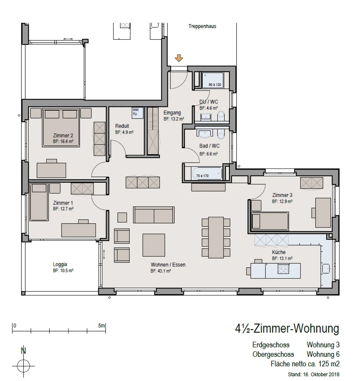 Modernes Apartment in Niederönz - Foto 13 von 13