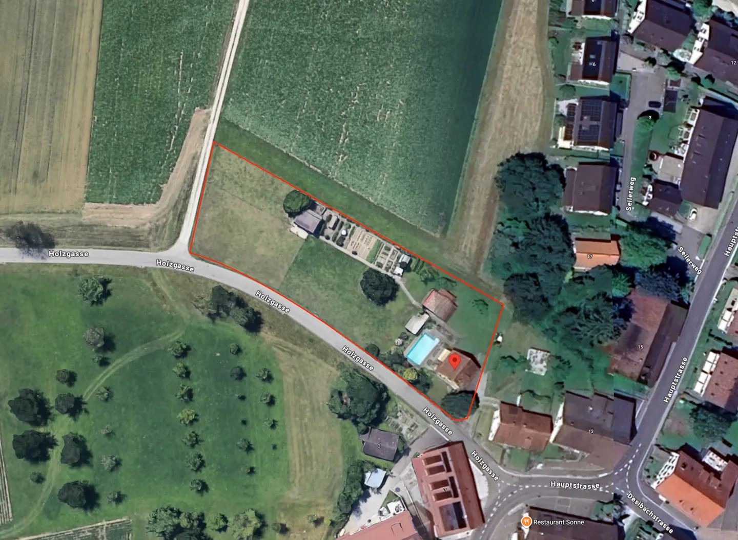 Attraktive Baulandparzelle mit zusätzlicher Landwirtschaftszone - Foto 1 von 3