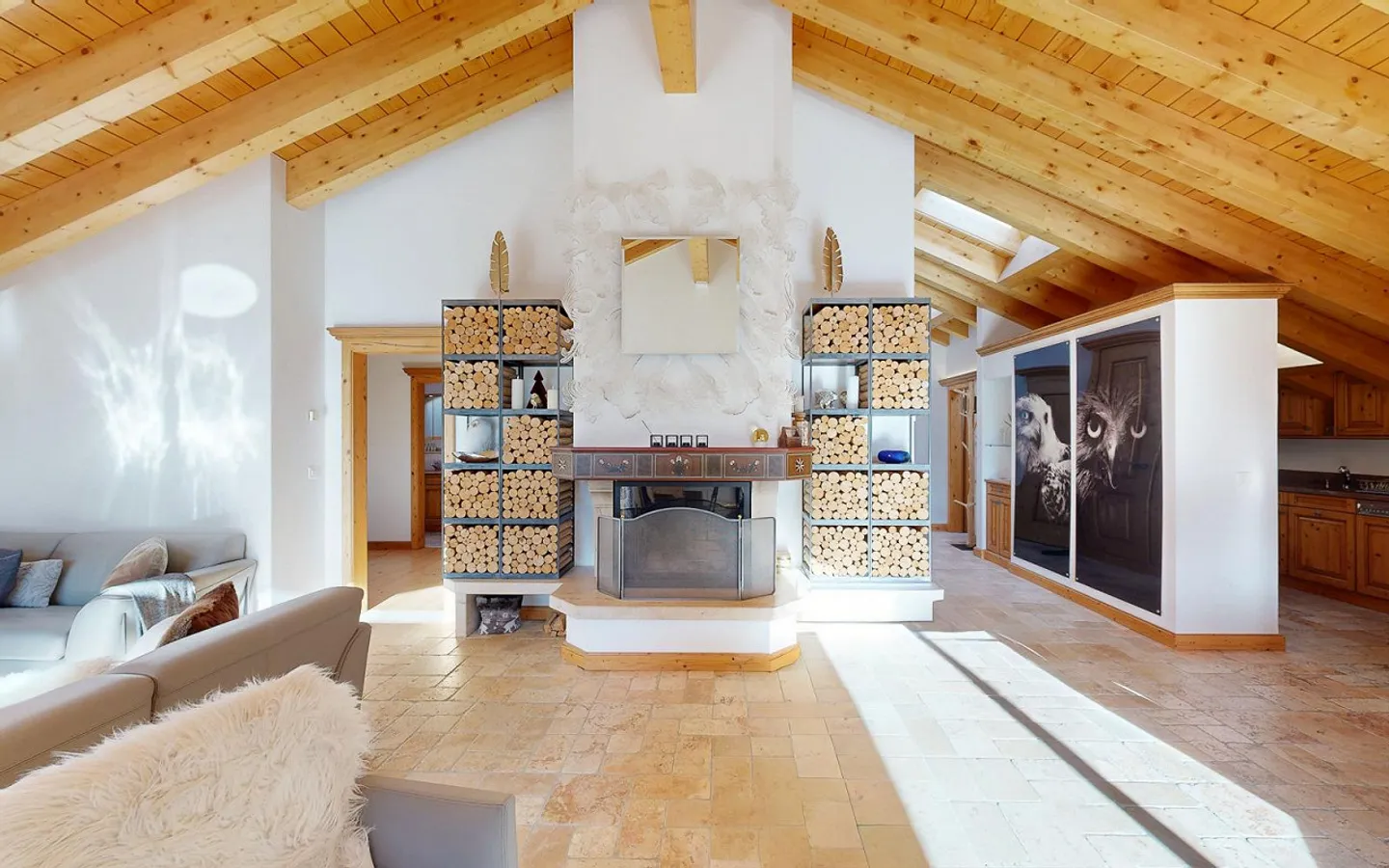 Grand appartement sous les toits dans le meilleur emplacement de Zermatt - Photo 4 sur 11