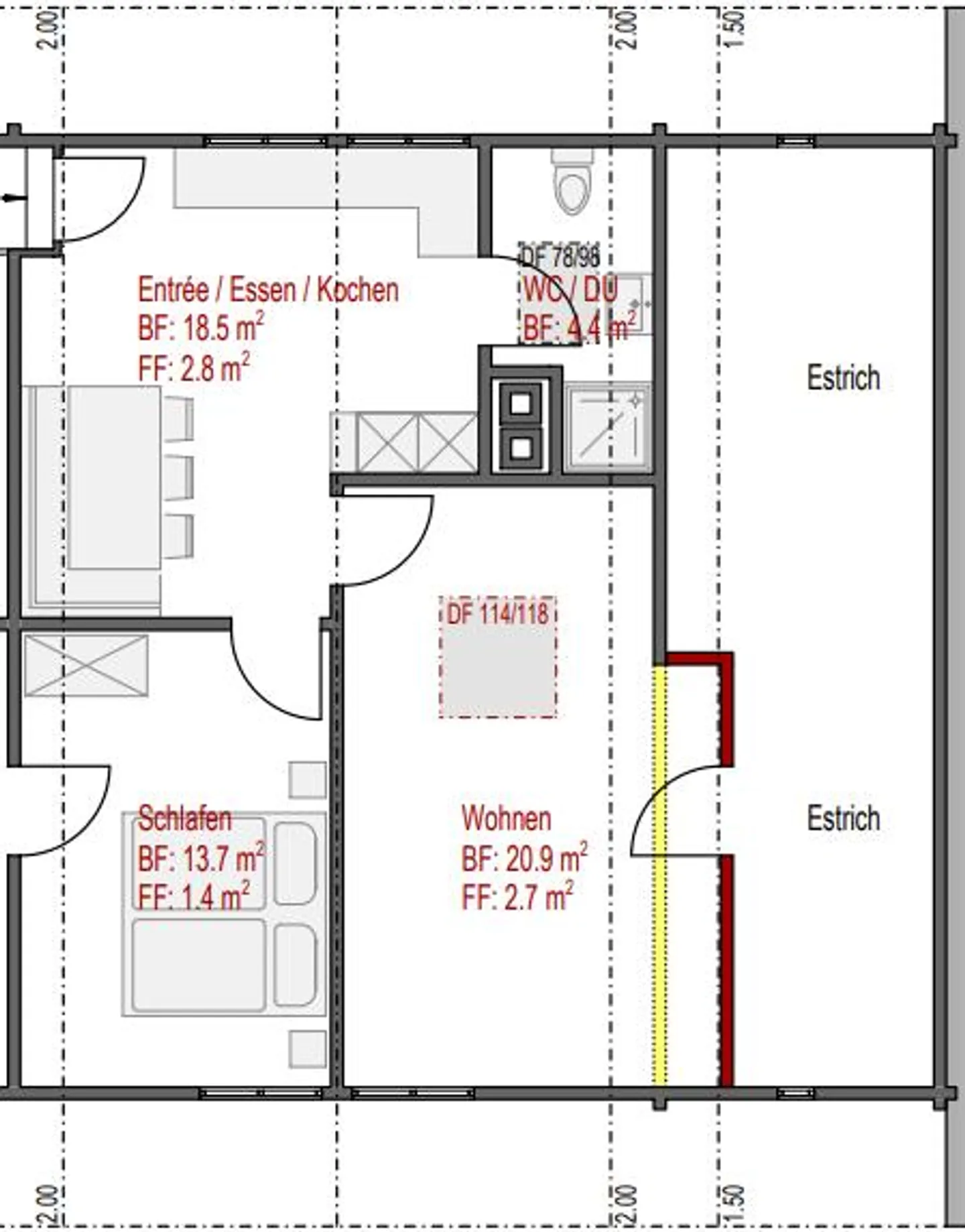 2.5 Room Attic Apartment - Photo 6 of 6